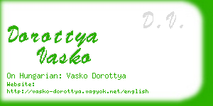 dorottya vasko business card